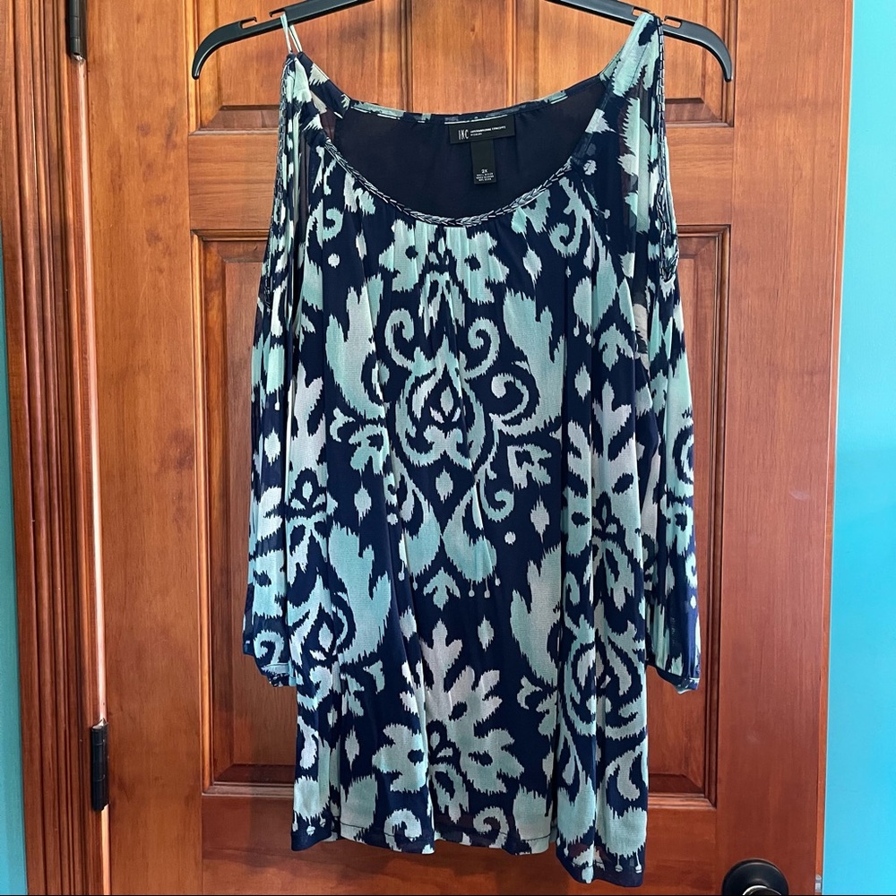 INC Cold Shoulder Top